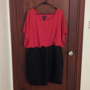 Enfocus Women Red and Black Dress Size 20W